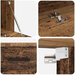 vidaXL Meuble mural Bois ancien 100 x 36.5 x 35 cm Bois d'ingénierie