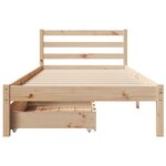 vidaXL Cadre de lit sans matelas 90x190 cm bois de pin massif