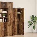 vidaXL Haut Armoire 2 Pièces Bois ancien 70 x 42 5 x 185 cm