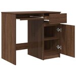vidaXL Bureau chêne marron 86x49x76 cm bois d'ingénierie