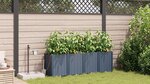 vidaXL Pots de jardin Gris 160 x 40 x 52 cm Acier