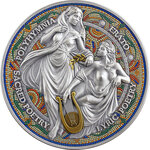 Monnaie ERATO AND POLYHYMNIA The Nine Muses 2 Oz Argent 2000 Francs Cameroon 2026