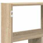 vidaXL Étagère cube murale 12 compartiments chêne sonoma