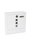 Boîte aux Lettres en Acier avec Porte-journaux Chance E7001 Blanc