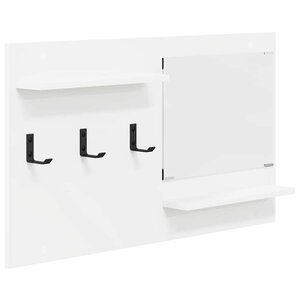 vidaXL Porte-manteau mural Blanc 90 x 10 x 50 cm Bois d'ingénierie