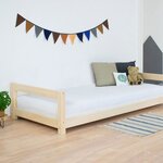 Lit enfant KIDDY 90 x 160 gris et naturel