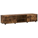 vidaXL Ensemble meuble TV FLORIN Chêne fumé Bois d'ingénierie