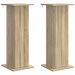 vidaXL Support de Plante 2 pc Chêne Sonoma 30 5 x 30 x 80 5 cm