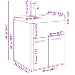 vidaXL Meuble lavabo avec bassin et robinet intégrés vieux bois
