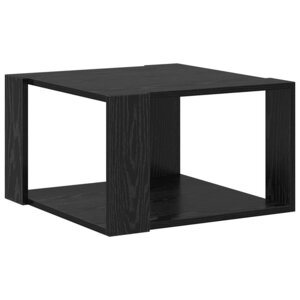 vidaXL Table basse Chêne noir 51.5 x 51.5 x 30 cm Bois d'ingénierie