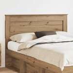 vidaXL Tête de lit avec tête de lit Blanc 140 cm Bois d'ingénierie