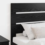 vidaXL Tête de lit Chêne noir 100 cm Bois d'ingénierie