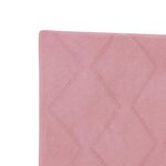 vidaXL Tête de lit LED Rose 160 cm Cuir synthétique
