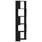 Bibliothèque d'angle vidaXL 5 étagères Chêne noir 50x50x179 cm Bois d'ingénierie