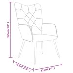 vidaXL Chaise de relaxation avec tabouret Patchwork Tissu