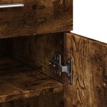 vidaXL Buffet chêne fumé 80x42 5x93 cm bois d'ingénierie