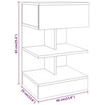 vidaXL Table de chevet Sonoma gris 40x35x65 cm Bois d'ingénierie