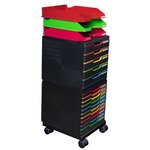 Set À Roulettes Pour Modulos Roller Set Office - Noir - Exacompta