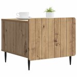 vidaXL Table basse Chêne artisanal 49 x 50 x 42 cm Bois d'ingénierie