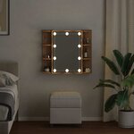 vidaXL Armoire à miroir avec LED chêne artisanal 70x16 5x60 cm