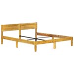 vidaXL Cadre de lit sans matelas bois de manguier massif 180 cm