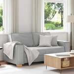 vidaXL Canapé 2 places Gris nuage 140 cm Tissu