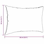 vidaXL Coussins de canapé 2 Pièces Bleu 60 x 40 cm tissu