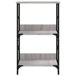 vidaXL Bibliothèque sonoma gris 50x33x82 cm bois d'ingénierie