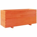 vidaXL Jardinière cire marron 110x40x49 5 cm bois de pin massif