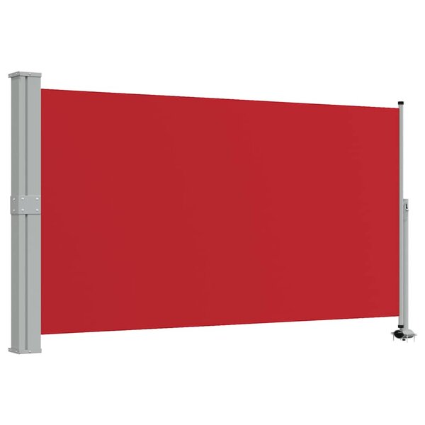 vidaXL Auvent latéral rétractable de patio 140 x 300 cm Rouge