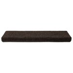 vidaXL Tapis d'escalier 15 Pièces Tissu aiguilleté 65x21x4cm Marron foncé