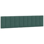 vidaXL Cadre de lit avec lumières LED vert foncé 200x200 cm velours