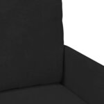vidaXL Canapés avec coussin 110cm Noir Contreplaqué