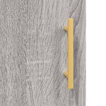 vidaXL Buffet haut Sonoma gris 34 5x34x180 cm Bois d'ingénierie