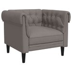vidaXL Ensemble de canapés 3 Pièces taupe tissu