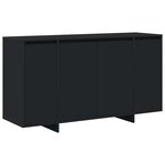 vidaXL Buffet Noir 135 x 41 x 69 cm Bois d'ingénierie