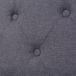 vidaXL Fauteuil gris tissu