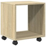 vidaXL Armoire à roulettes chêne sonoma 37x33x42 5cm bois d’ingénierie