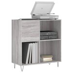 vidaXL Armoire à disques sonoma gris 84 5x38x89 cm bois d'ingénierie
