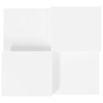 vidaXL Tables basses 2 Pièces blanc bois d'ingénierie