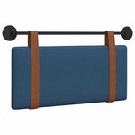 vidaXL Tête de lit suspendue Bleu PU antique