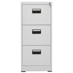 vidaXL Classeur Gris clair 46x62x102 5 cm Acier