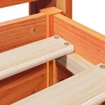 vidaXL Cadre de lit sans matelas cire marron 120x190cm bois pin massif