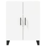 vidaXL Buffet haut Blanc 69 5x34x180 cm Bois d'ingénierie