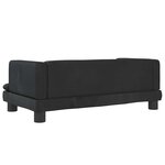 vidaXL Canapé pour enfants noir 80x45x30 cm velours