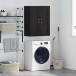 vidaXL Meuble mural Chêne noir 69 5 x 34 x 90 cm Bois d'ingénierie