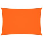 vidaXL Voile de parasol tissu oxford rectangulaire 2 5x4 5 m orange