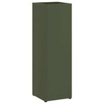 vidaXL Porte-parapluie avec stockage Olive 15 5 x 15 5 x 49 cm Métal
