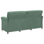 vidaXL Sofa 3 places Vert Mer 198 x 83 x 95 cm Velours