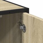 vidaXL Armoire lavabo de salle de bain chêne sonoma bois d'ingénierie
